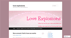 Desktop Screenshot of loveexplosions.net